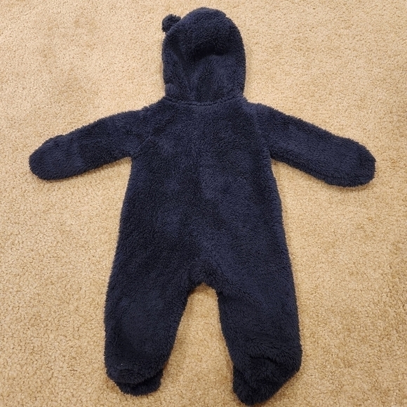 𝅺CARTER'S Navy Blue Sherpa Pram/Bunting, size 3 months - Picture 9 of 9
